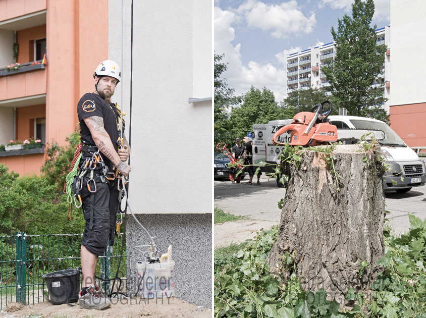 Arbeitsdokumentation Fotografie - Industrieklettern-Baumpflege